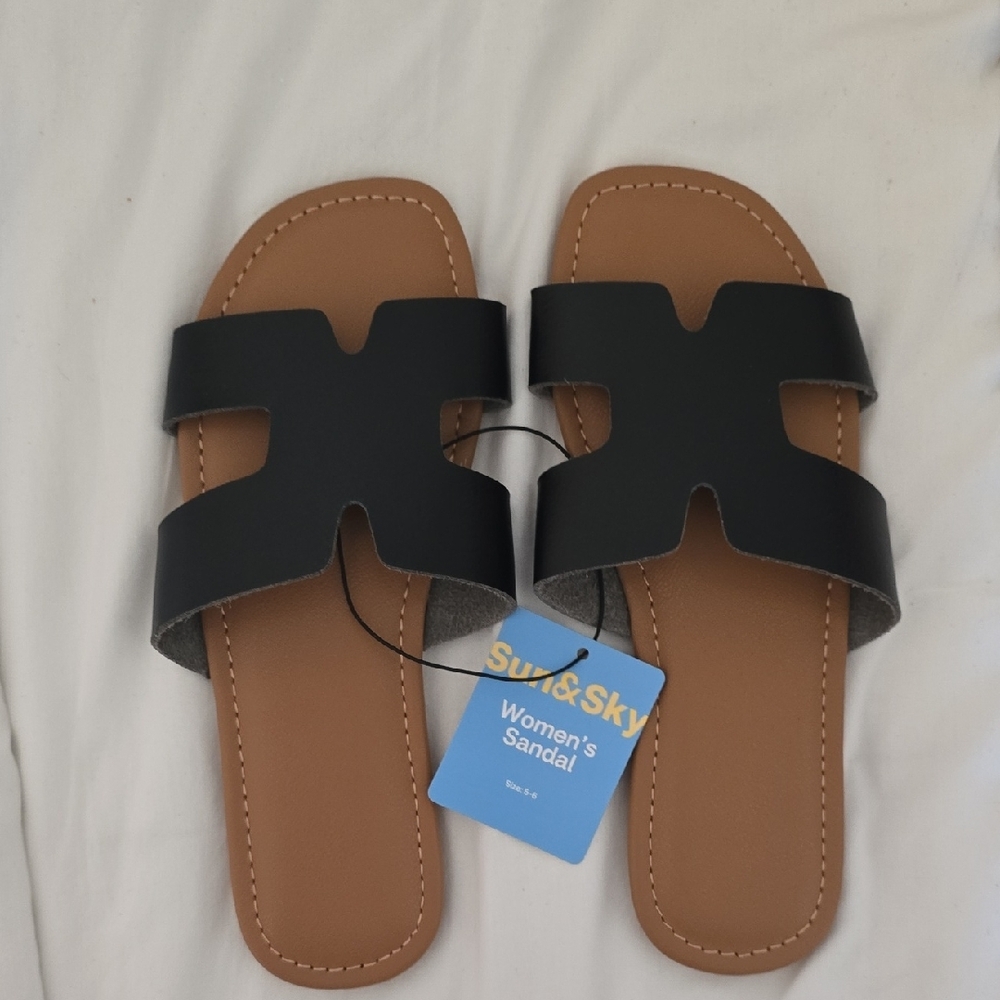 Black and Brown Women's Sandals
